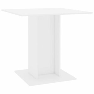 Jídelní stůl 80x80 cm Dekorhome Bílá lesk