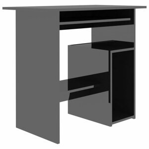 Počítačový stůl 80x45 cm Dekorhome Černá lesk,Počítačový stůl 80x45 cm Dekorhome Černá lesk