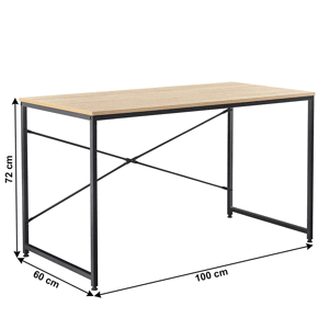 Psací stůl MELLORA dub / černá 100 cm,Psací stůl MELLORA dub / černá 100 cm