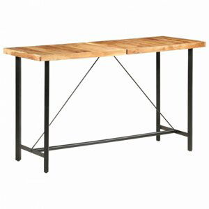 Barový stůl sheeshamové dřevo / ocel Dekorhome - POSLEDNÍ KUS,Barový stůl sheeshamové dřevo / ocel Dekorhome - POSLEDNÍ KUS