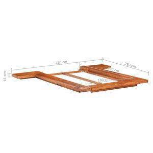 Futonová postel masivní dřevo Dekorhome 100 x 200 cm,Futonová postel masivní dřevo Dekorhome 100 x 200 cm