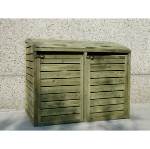 Dřevěný box na popelnice Dekorhome,Dřevěný box na popelnice Dekorhome
