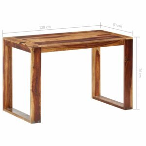 Jídelní stůl sheesamové dřevo Dekorhome 120x60x76 cm,Jídelní stůl sheesamové dřevo Dekorhome 120x60x76 cm