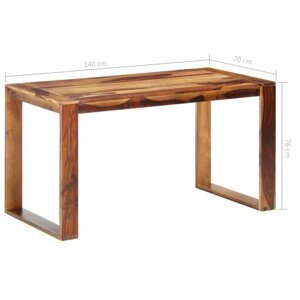 Jídelní stůl sheesamové dřevo Dekorhome 140x70x76 cm,Jídelní stůl sheesamové dřevo Dekorhome 140x70x76 cm