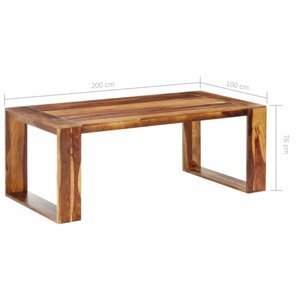 Jídelní stůl sheesamové dřevo Dekorhome 200x100x76 cm,Jídelní stůl sheesamové dřevo Dekorhome 200x100x76 cm