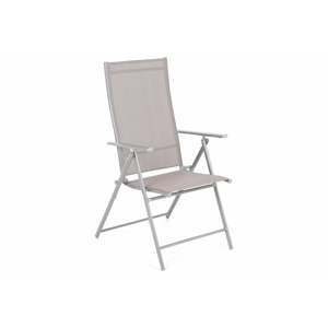 Skládací zahradní židle GH2830 stříbrná / taupe