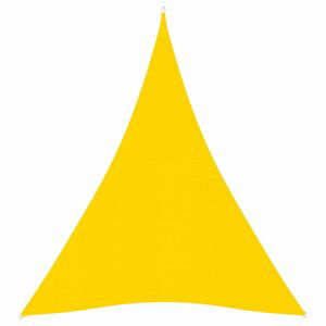 Stínící plachta trojúhelníková 3 x 4 x 4 m oxfordská látka Dekorhome Žlutá,Stínící plachta trojúhelníková 3 x 4 x 4 m oxfordská látka Dekorhome Žlutá