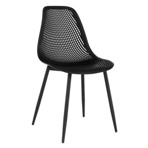 Jídelní židle TEGRA TYP 2 plast / kov Černá,Jídelní židle TEGRA TYP 2 plast / kov Černá