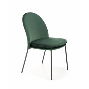 Jídelní židle K443 samet / kov Tmavě zelená,Jídelní židle K443 samet / kov Tmavě zelená