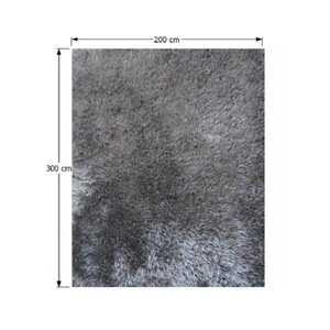 Shaggy koberec KAVALA šedý 200x300 cm,Shaggy koberec KAVALA šedý 200x300 cm