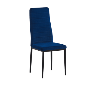 Jídelní židle COLETA NOVA samet / kov Modrá,Jídelní židle COLETA NOVA samet / kov Modrá