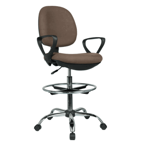 Vyvýšená kancelářská židle TAMBER hnědá / černá,Vyvýšená kancelářská židle TAMBER hnědá / černá