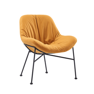 Jídelní židle KALIFA látka / kov Žlutá,Jídelní židle KALIFA látka / kov Žlutá