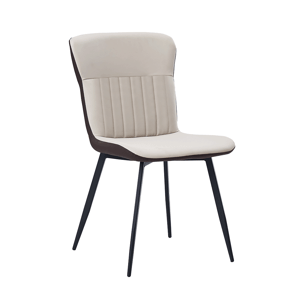 Jídelní židle KLARISA ekokůže / kov Béžová,Jídelní židle KLARISA ekokůže / kov Béžová