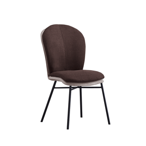 Jídelní židle KIMEA hnědá / šedá / černá Tempo Kondela