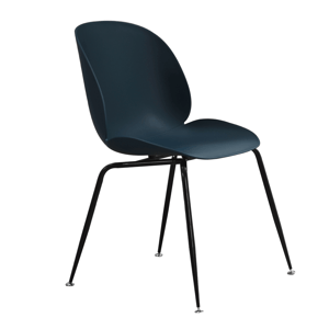Jídelní židle SONAIA plast / kov Tmavě modrá,Jídelní židle SONAIA plast / kov Tmavě modrá
