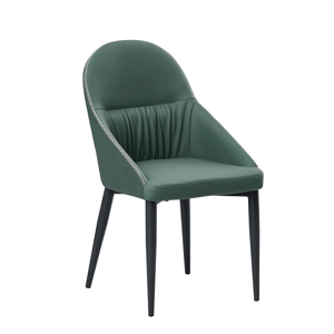 Jídelní židle KALINA ekokůže / kov Zelená,Jídelní židle KALINA ekokůže / kov Zelená