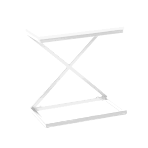 Příruční stolek APIA MDF / kov Bílá,Příruční stolek APIA MDF / kov Bílá