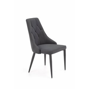 Jídelní židle K365 samet / černá Halmar