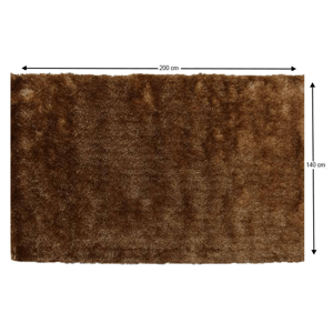 Shaggy koberec DELAND hnědozlatá 140x200 cm,Shaggy koberec DELAND hnědozlatá 140x200 cm