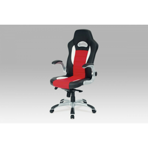 Kancelářská židle KA-E240B ekokůže / plast Autronic Červená