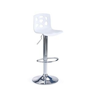 Barová židle H-48 plast / kov Bílá,Barová židle H-48 plast / kov Bílá
