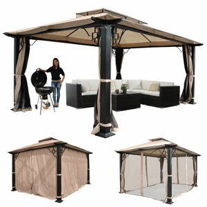 Pergola se střechou 4,5x3,5m WH5112 Dekorhome