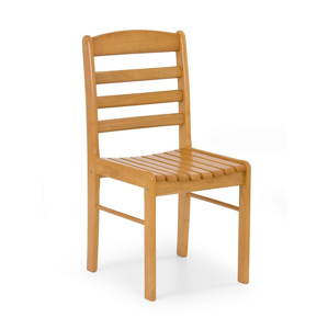 Dřevěná jídelní židle BRUCE zlatá olše Halmar