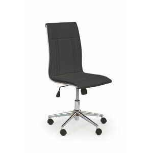 Kancelářská židle PORTO ekokůže / chrom Černá,Kancelářská židle PORTO ekokůže / chrom Černá