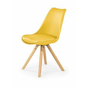 Jídelní židle K201 Žlutá,Jídelní židle K201 Žlutá