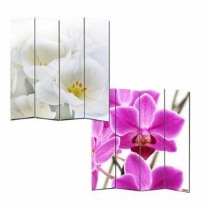 Designový paravan WH orchidej 160x180 cm (4-dílný),Designový paravan WH orchidej 160x180 cm (4-dílný)