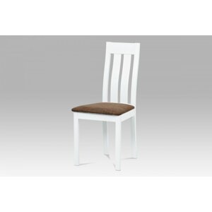 Jídelní židle BC-2602 dřevo / látka Bílá,Jídelní židle BC-2602 dřevo / látka Bílá