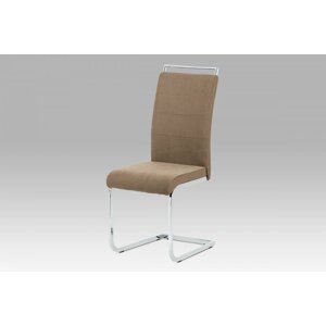 Jídelní židle DCL-966 látka / ekokůže / kov Lanýžová,Jídelní židle DCL-966 látka / ekokůže / kov Lanýžová
