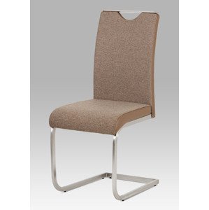 Jídelní židle HC-921 látka / ekokůže / kov Cappuccino,Jídelní židle HC-921 látka / ekokůže / kov Cappuccino