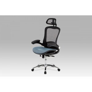 Kancelářská židle KA-A185 látka / kov Modrá,Kancelářská židle KA-A185 látka / kov Modrá