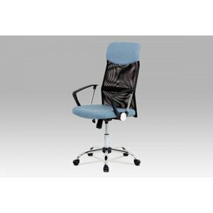 Kancelářská židle KA-E301 látka / kov Modrá,Kancelářská židle KA-E301 látka / kov Modrá