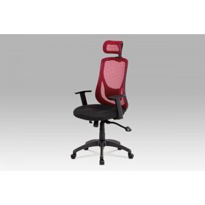 Kancelářská židle KA-A186 látka / plast Červená,Kancelářská židle KA-A186 látka / plast Červená