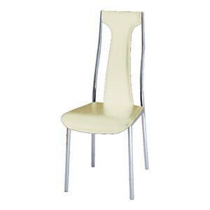 Židle RIA - IRIS béžová / chrom,Židle RIA - IRIS béžová / chrom