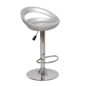 Barová židle, stříbrná / chrom, Dongo NOVE 0000138373 Tempo Kondela