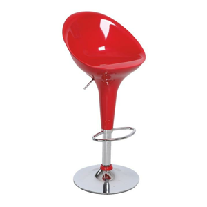 Barová židle, červená / chrom, ALBA NOVA 0000138358 Tempo Kondela