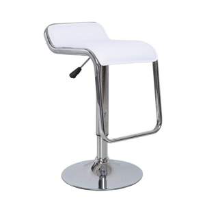 Barová židle, ekokůže bílá / chrom, ILANA 0000138346 Tempo Kondela