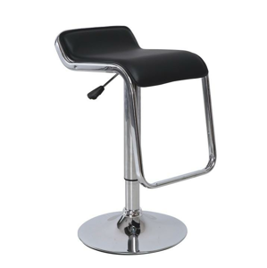 Barová židle, ekokůže černá / chrom, ILANA 0000138349 Tempo Kondela