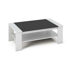 Konferenční stolek, bílá / černá, BAKER 0000149886 Tempo Kondela