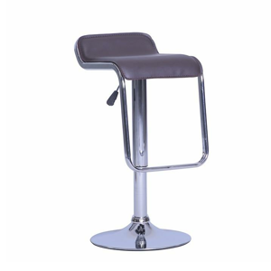 Barová židle, ekokůže hnědá / chrom, ILANA 0000183141 Tempo Kondela