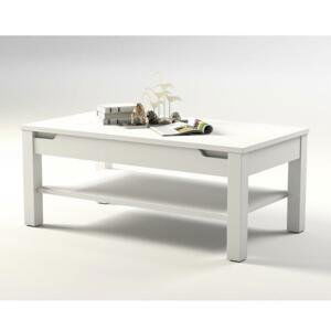 Konferenční stolek, bílá / bílá s extra vysokým leskem, ADONIS AS 96 0000186931 Tempo Kondela