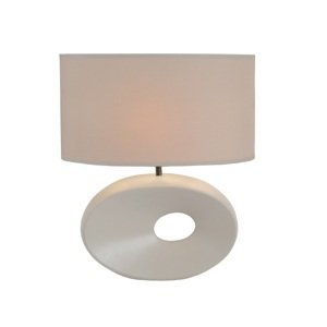 Keramická stolní lampa, bílá, QENNY TYP 9 0000190749 Tempo Kondela