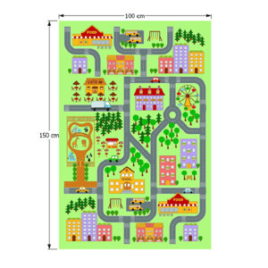 Dětský koberec EBEL vzor město 100x150 cm,Dětský koberec EBEL vzor město 100x150 cm