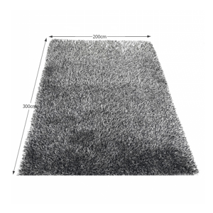Shaggy koberec VILAN bílo černý 200x300 cm,Shaggy koberec VILAN bílo černý 200x300 cm