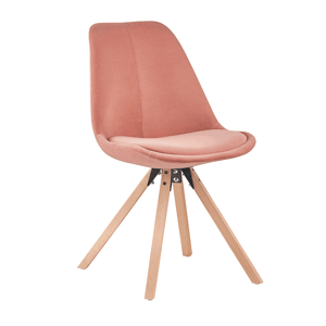 Jídelní židle SABRA látka / dřevo Růžová,Jídelní židle SABRA látka / dřevo Růžová
