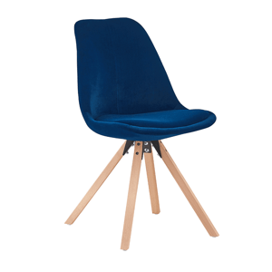 Jídelní židle SABRA látka / dřevo Modrá,Jídelní židle SABRA látka / dřevo Modrá